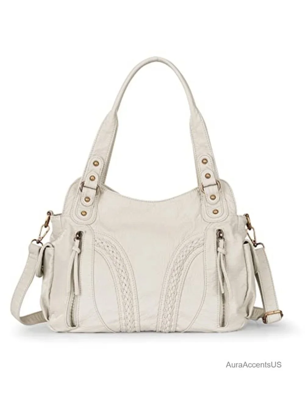 Y2K Hobo Bag Women Faux Leather Washed Roomy Crossbody Purse